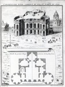 Het Koninklijk Observatorium in Parijs, 1741 door Gabriel Pierre Martin Dumont